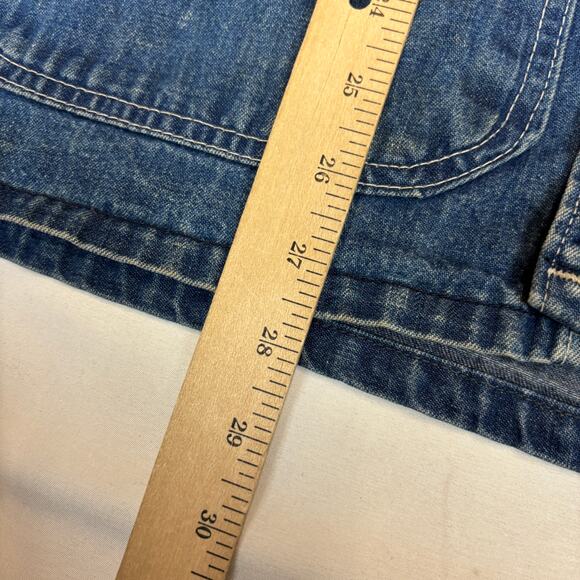 Vintage 80 Denim Chore Coat Men's Medium Workwear Utility Barn Jacket - Picture 7 of 12